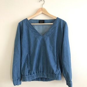Rachel Comey denim chambray blouse top